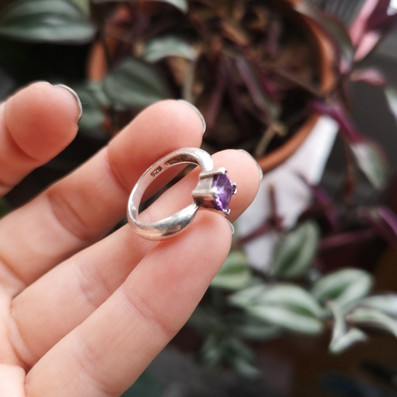 Sterling silver amethyst ring 💍 - Picture 5 of 6